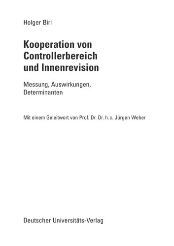 Kooperation von Controllerbereich und Innenrevision