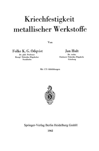 Kriechfestigkeit metallischer Werkstoffe