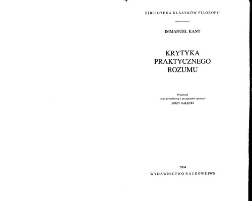 Krytyka praktycznego rozumu