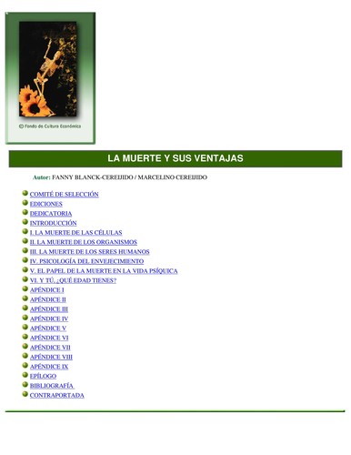 La muerte y sus ventajas