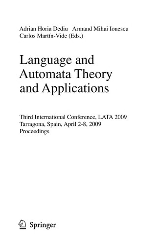 Language and Automata Theory and Applications