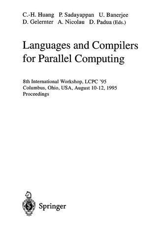 Languages and compilers for parallel computing