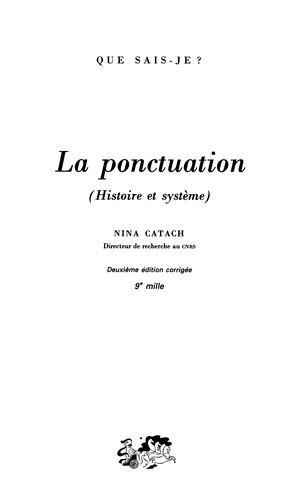 La ponctuation