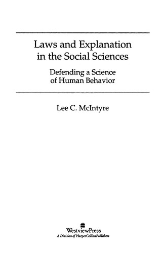 Laws and explanation in the social sciences