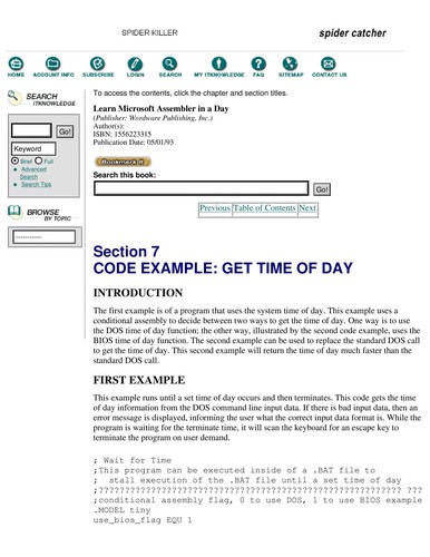 Learn Microsoft assembler in a day