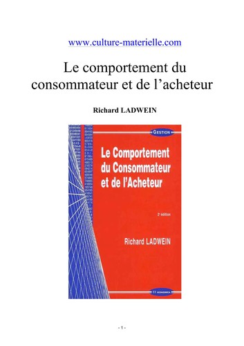 Le comportement du consommateur et de l'acheteur
