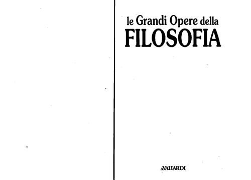 Le grandi opere della filosofia