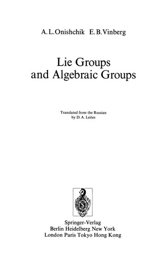 Lie Groups and Algebraic Groups