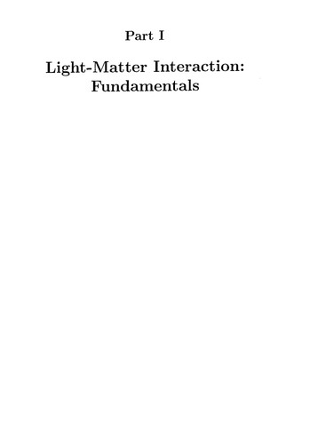 Light-matter interaction