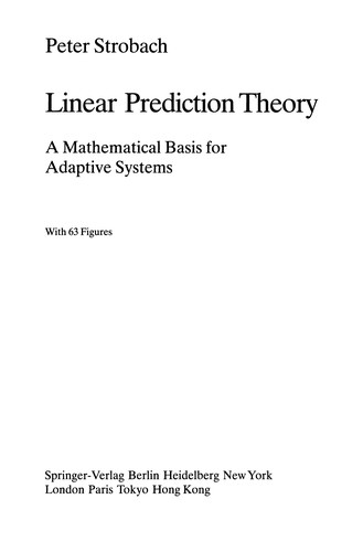 Linear Prediction Theory