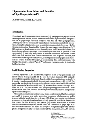 Lipoprotein subfractions