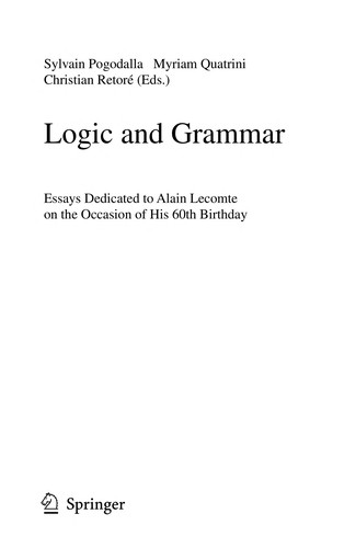 Logic and Grammar