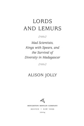 Lords and lemurs