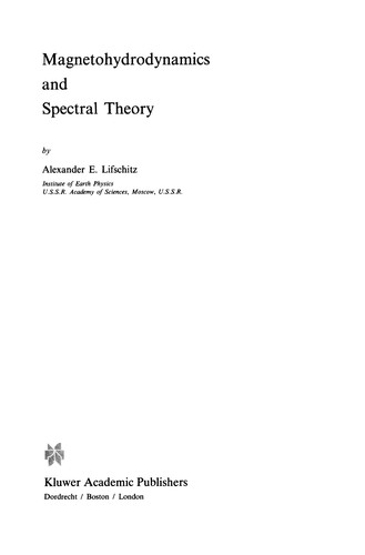 Magnetohydrodynamics and Spectral Theory