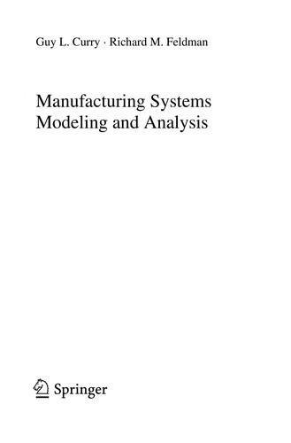 Manufacturing Systems Modeling and Analysis