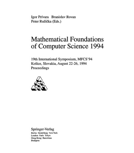 Mathematical foundations of computer science 1994