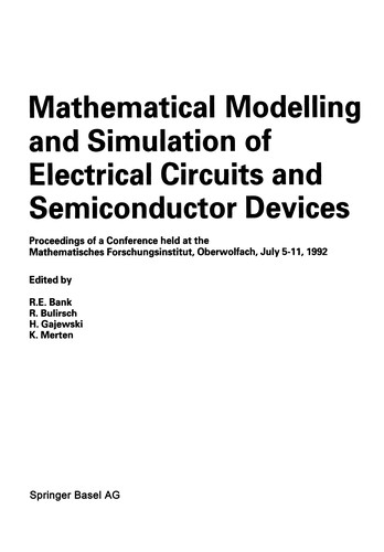 Mathematical modelling and simulation of electrical circuits and semiconductor devices