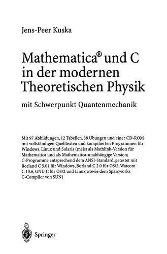 Mathematica® und C in der modernen Theoretischen Physik