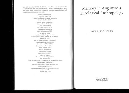 Memory in Augustine's theological anthropology
