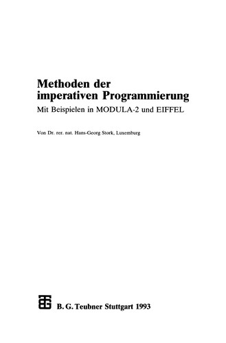 Methoden der imperativen Programmierung