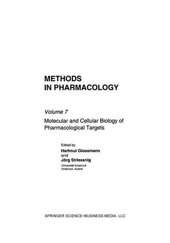Methods in Pharmacology