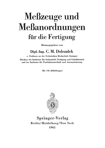 Meßzeuge und Meßanordnungen
