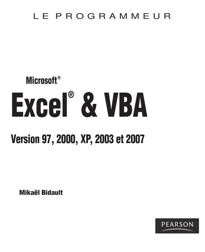 Microsoft® Excel® & VBA
