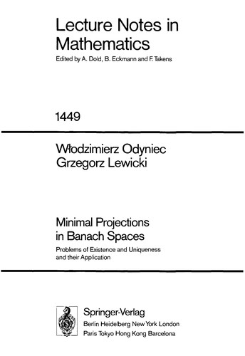 Minimal Projections in Banach Spaces