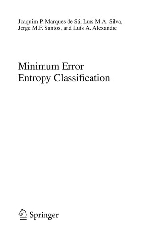 Minimum Error Entropy Classification