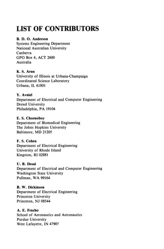 Modelling and Application of Stochastic Processes