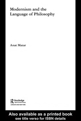 Modernism and the language of philosophy