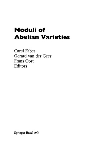 Moduli of Abelian Varieties