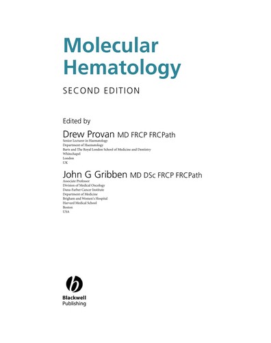 Molecular haematology