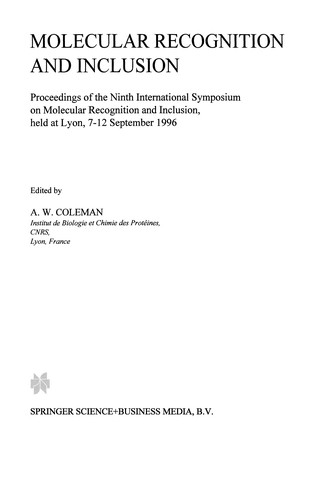 Molecular Recognition and Inclusion