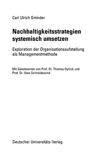 Nachhaltigkeitsstrategien systemisch umsetzen