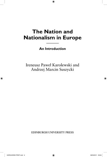 The nation and nationalism in Europe