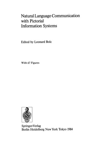 Natural Language Communication with Pictorial Information Systems