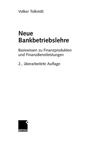 Neue Bankbetriebslehre