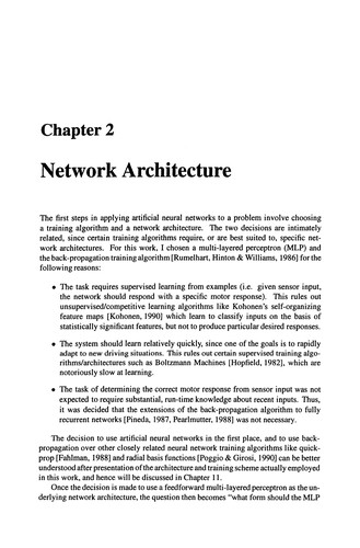 Neural Network Perception for Mobile Robot Guidance