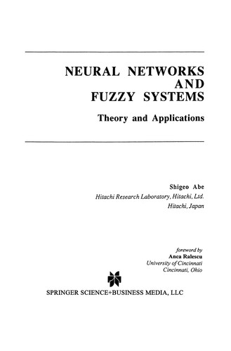 Neural Networks and Fuzzy Systems