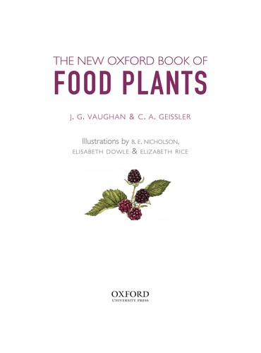 The new Oxford book of food plants