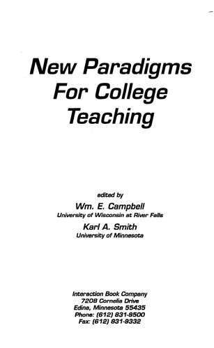 New paradigms for college teaching
