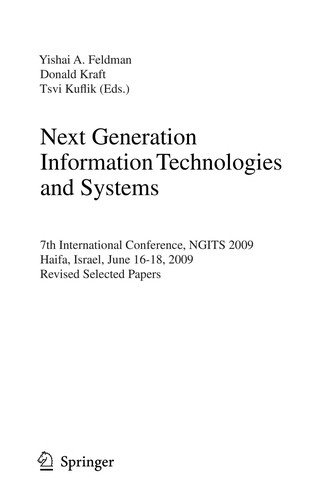 Next Generation Information Technologies and Systems