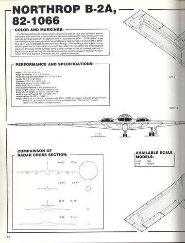 Northrop B-2 Stealth Bomber (Aerofax Extras, No 4)