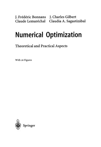 Numerical optimization