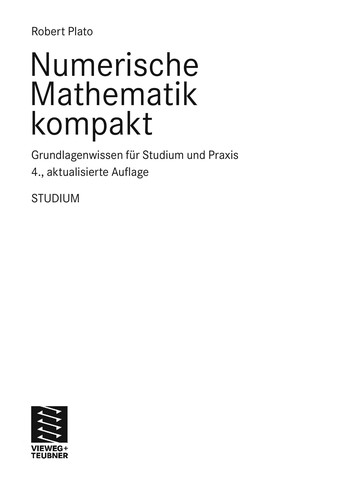 Numerische Mathematik Kompakt