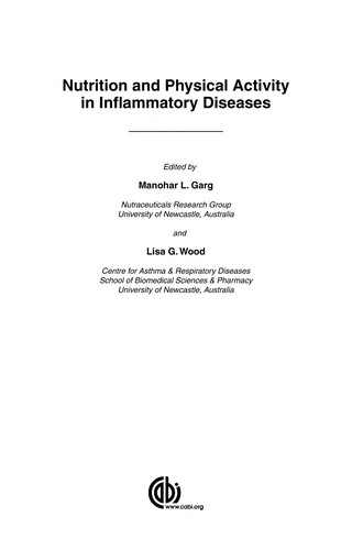 Nutrition & physical activity in inflammatory diseases