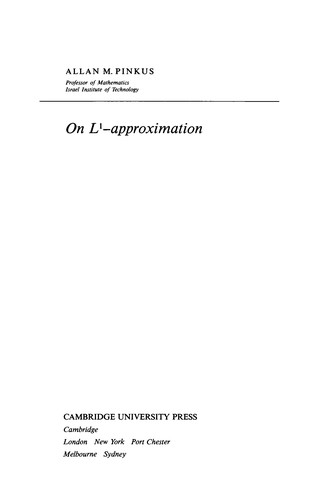 On L1-Approximation