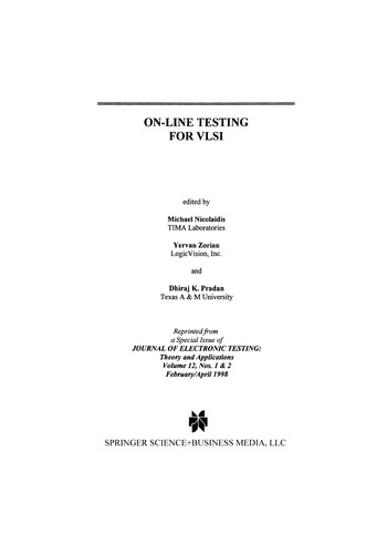 On-Line Testing for VLSI