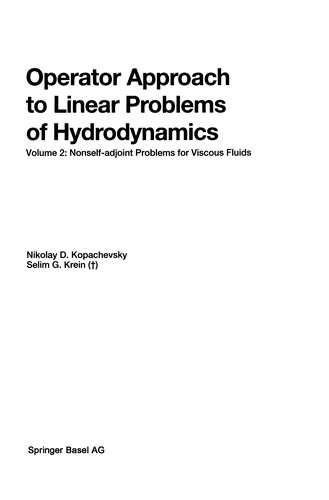 Operator Approach to Linear Problems of Hydrodynamics